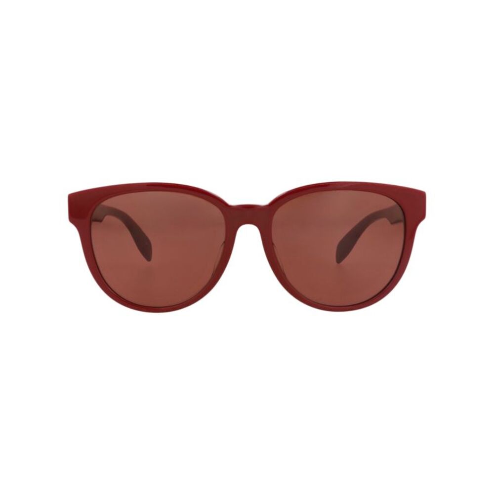 Alexander McQueen Round-Frame Acetate Sunglasses Red Womens